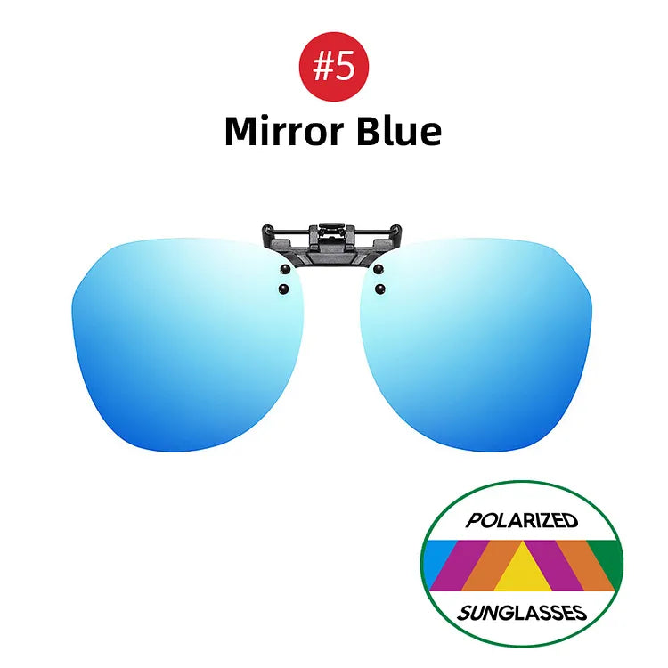 Óculos Clip-On Polarizado UV400 Atletix - Azul Espelhado