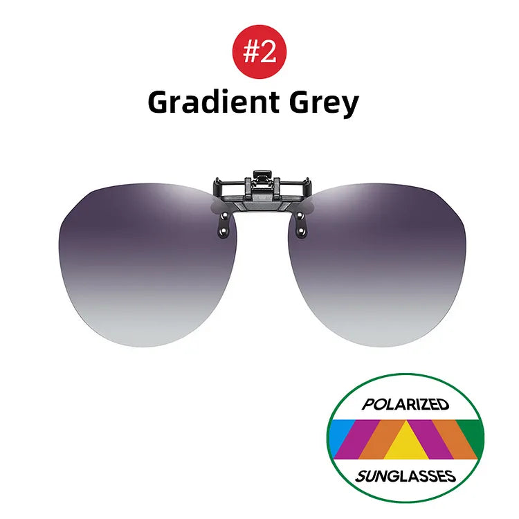 Óculos Clip-On Polarizado UV400 Atletix - Cinza Degradê