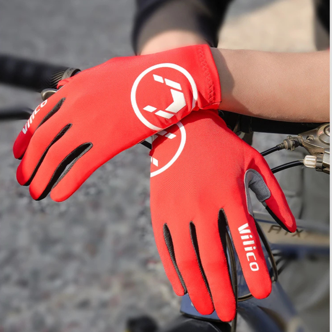 Luvas de Ciclismo Touch Screen - Gel e Anti-deslizante, Longa ou Meio Dedo, para MTB e Estrada