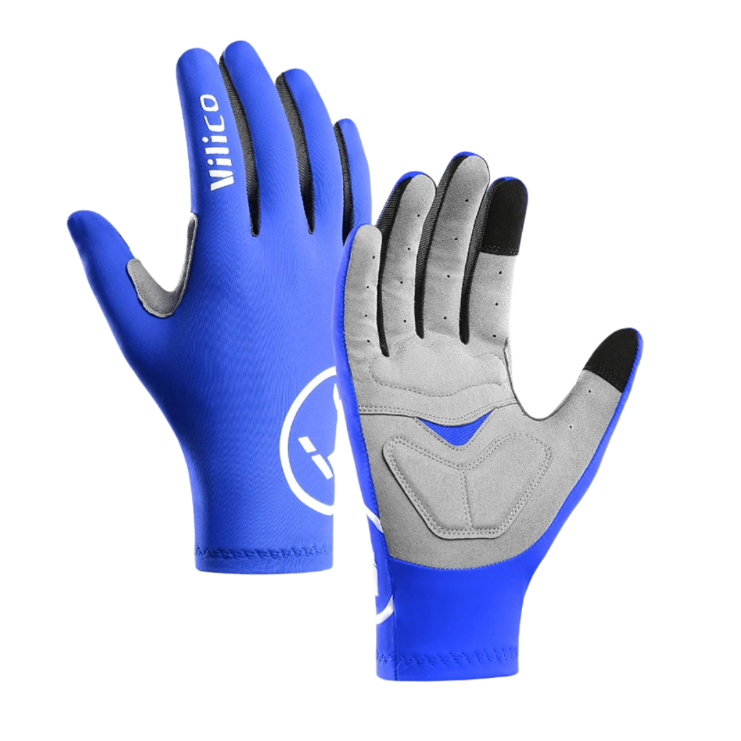 Luvas de Ciclismo Touch Screen - Gel e Anti-deslizante, Longa ou Meio Dedo, para MTB e Estrada
