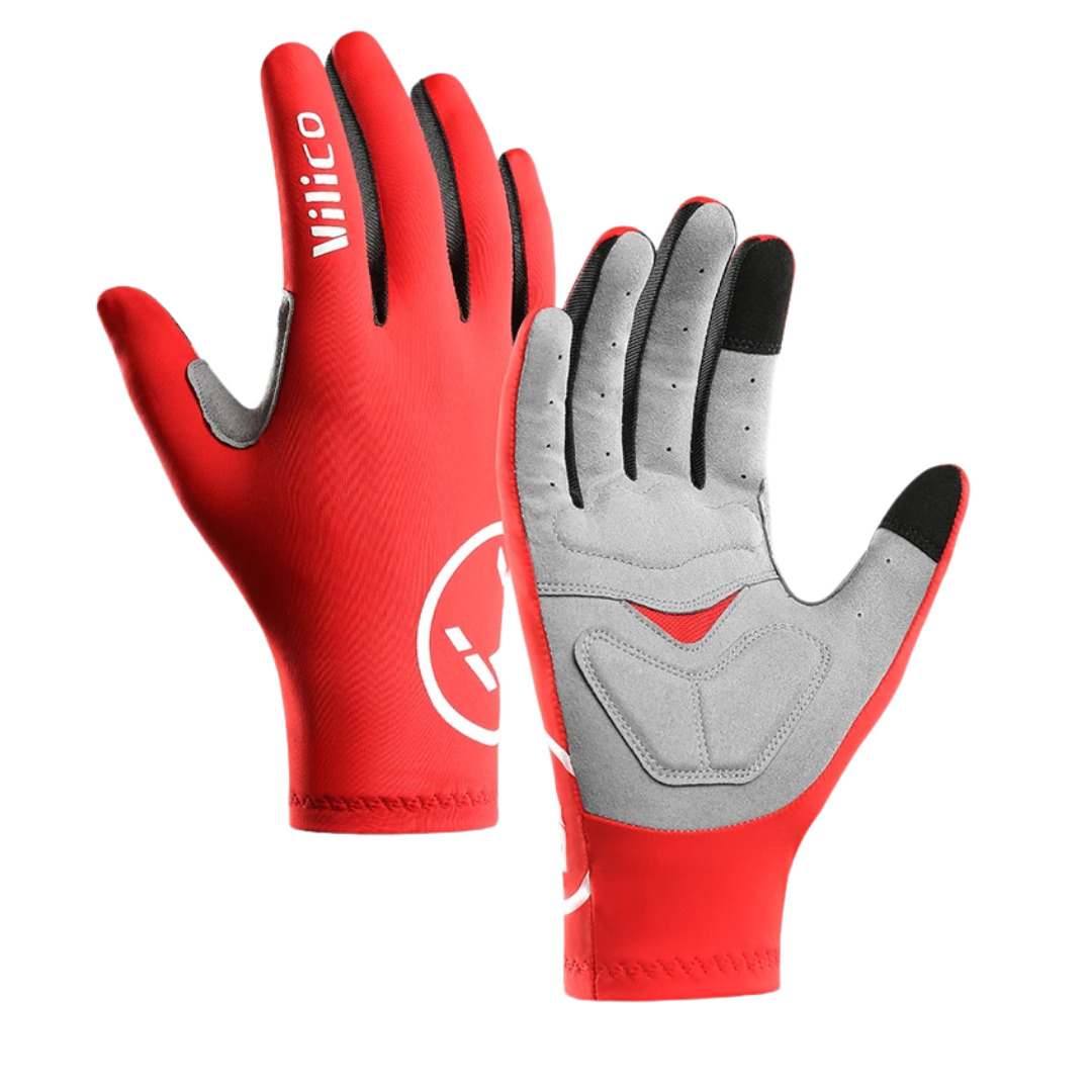 Luvas de Ciclismo Touch Screen - Gel e Anti-deslizante, Longa ou Meio Dedo, para MTB e Estrada