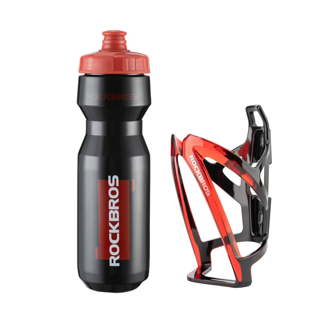 Garrafa de Água ROCKBROS - Plástica e Compacta para Ciclismo e Corrida com Suporte