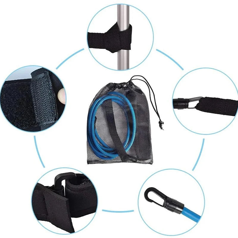 Cinto, Elástico Para Nado Estacionado + Extensor + Sacola