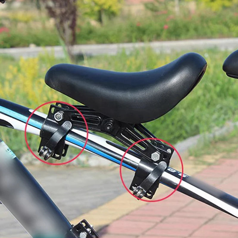 Assento de Bicicleta Infantil Frontal - Com Guidão e Pedais para Segurança das Crianças