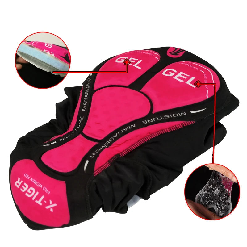 Shorts Ciclismo Feminino – Gel 3D e Proteção Anti-Shock