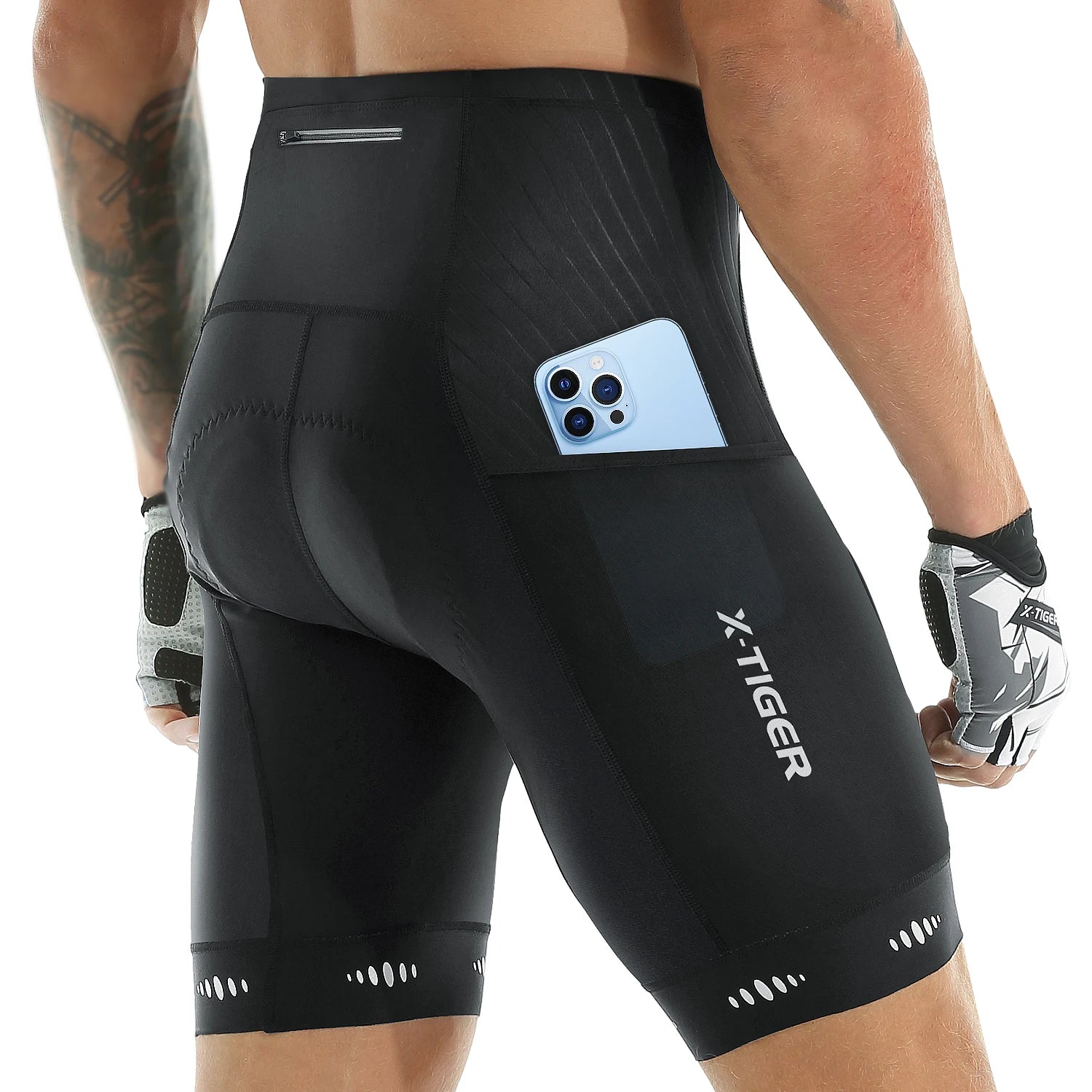 Shorts Ciclismo Masculino – Gel 5D e Bolsos Traseiros