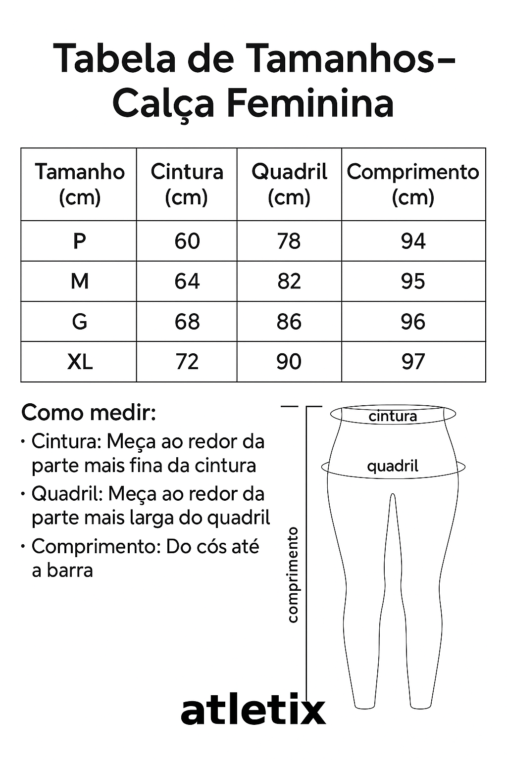 Legging Fitness Feminina - Alta Cintura