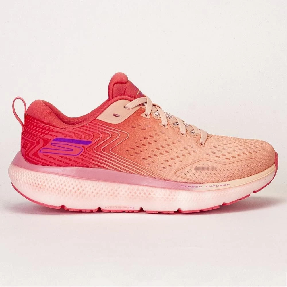 Tênis Skechers Original Go Run Ride 11 Feminino Corrida Rosa e Roxo