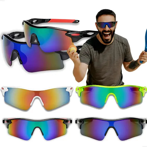 Óculos Pace Ciclismo Pesca UV400 Atletix - Preto e Azul