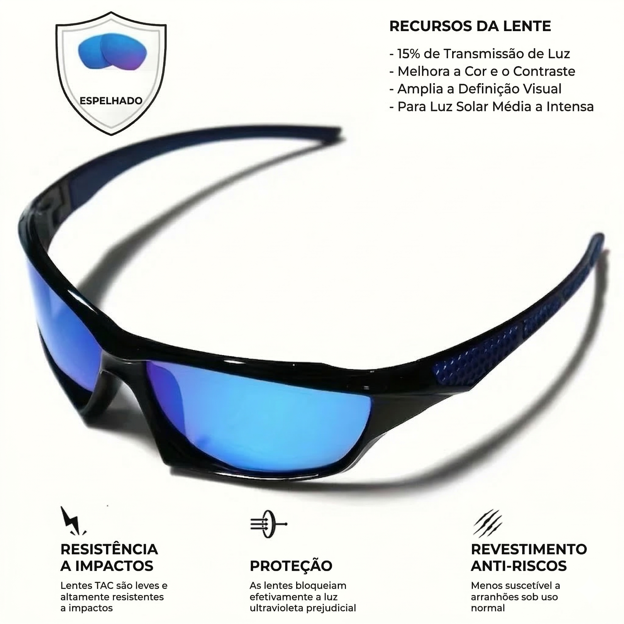 Óculos Atletix ChromaShift | Fotocromático & Polarizado Retrô para Ciclismo e Corrida