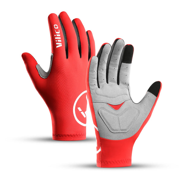 Luvas de Ciclismo Touch Screen - Gel e Anti-deslizante, Longa ou Meio Dedo, para MTB e Estrada