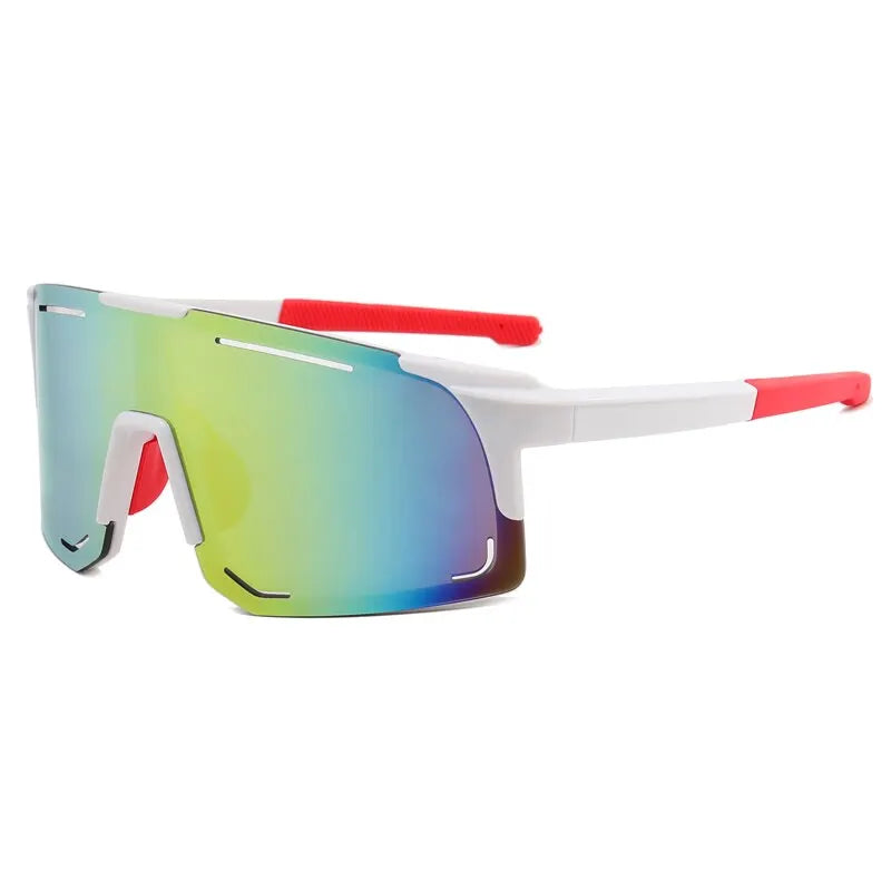 Óculos Ciclismo Polarizado UV400 Atletix - Branco/Vermelho
