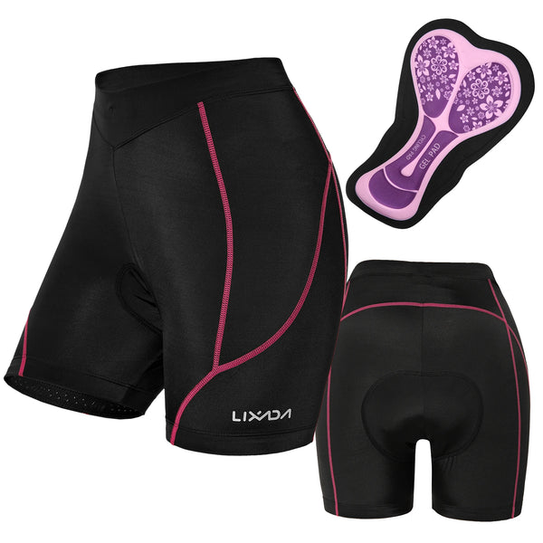 Shorts Ciclismo Feminino Lixada – Gel 3D e Proteção Anti-Shock