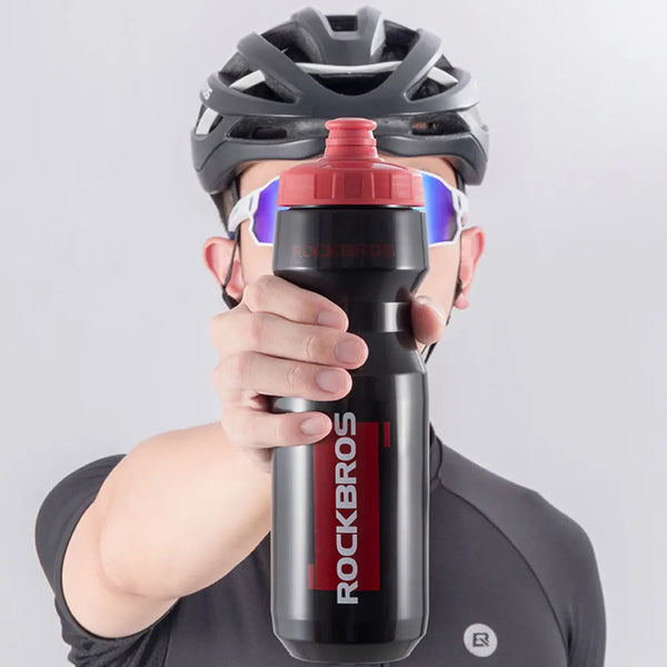 Garrafa de Água ROCKBROS - Plástica e Compacta para Ciclismo e Corrida com Suporte