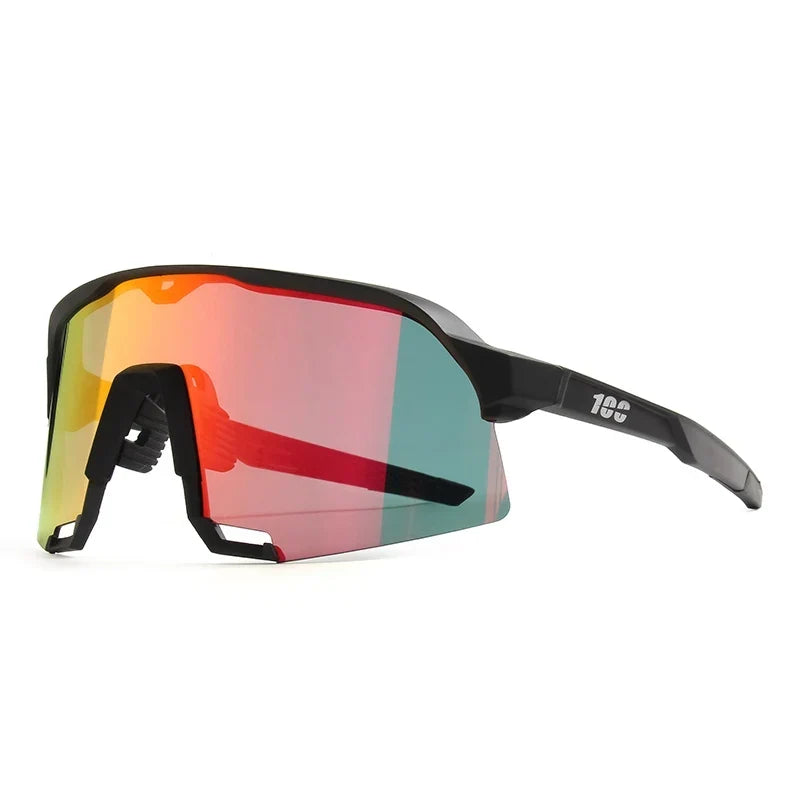 Óculos Esportivo Speed UV400 Atletix - Preto/Vermelho