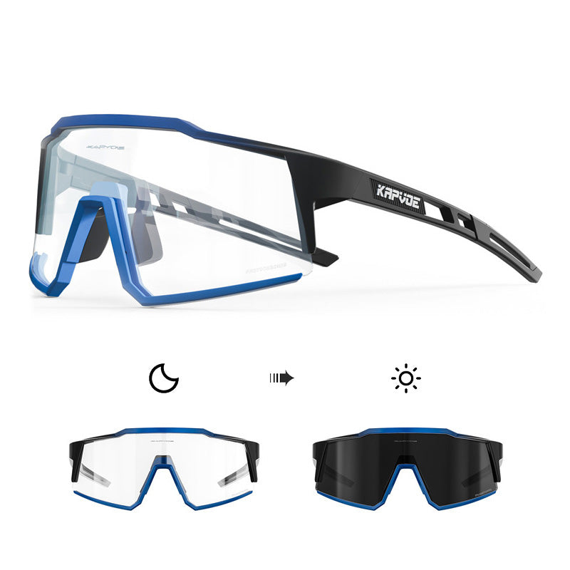 Óculos Esportivo Fotocromático UV400 Atletix - Preto Azul