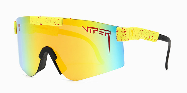 Óculos Esportivo Viper UV400 Atletix - Amarelo Espelhado
