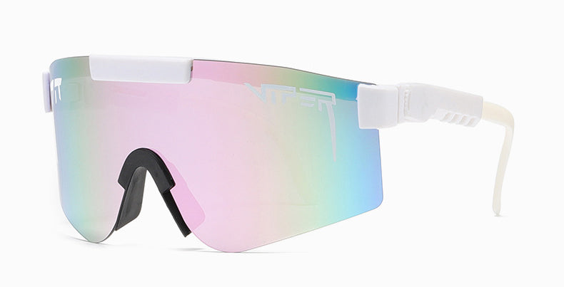 Óculos Esportivo Viper UV400 Atletix - Branco/Rosa