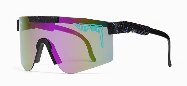Óculos Esportivo Viper UV400 Atletix - Preto/Roxo