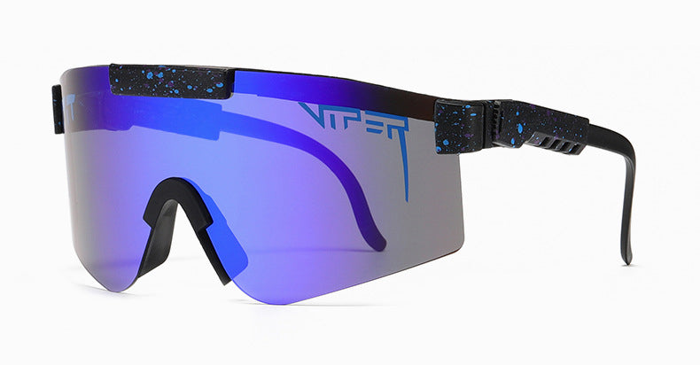 Óculos Esportivo Viper UV400 Atletix - Preto/Azul