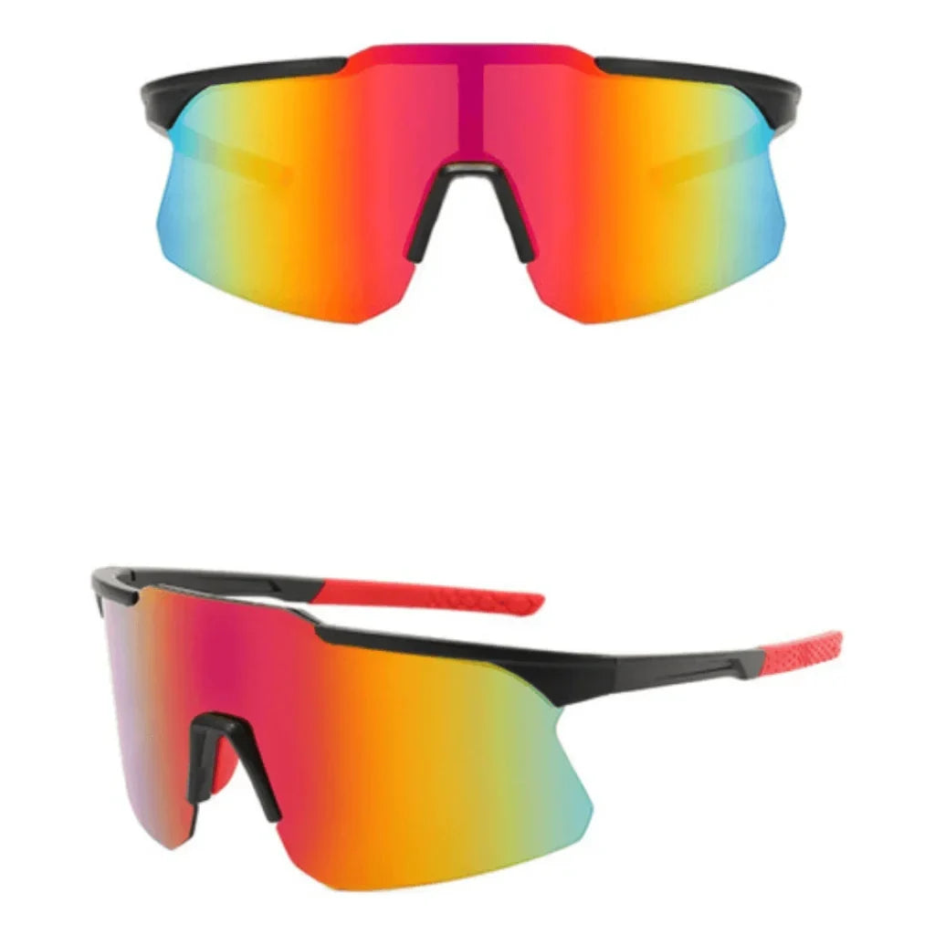 Óculos Ciclismo Bike UV400 Atletix - Preto/Vermelho