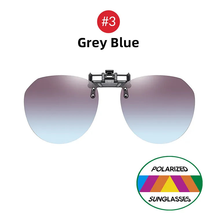 Óculos Clip-On Polarizado UV400 Atletix - Cinza Azul