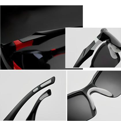 Kit 2 Óculos Polarizados Run Ciclo Atletix - Preto/Preto