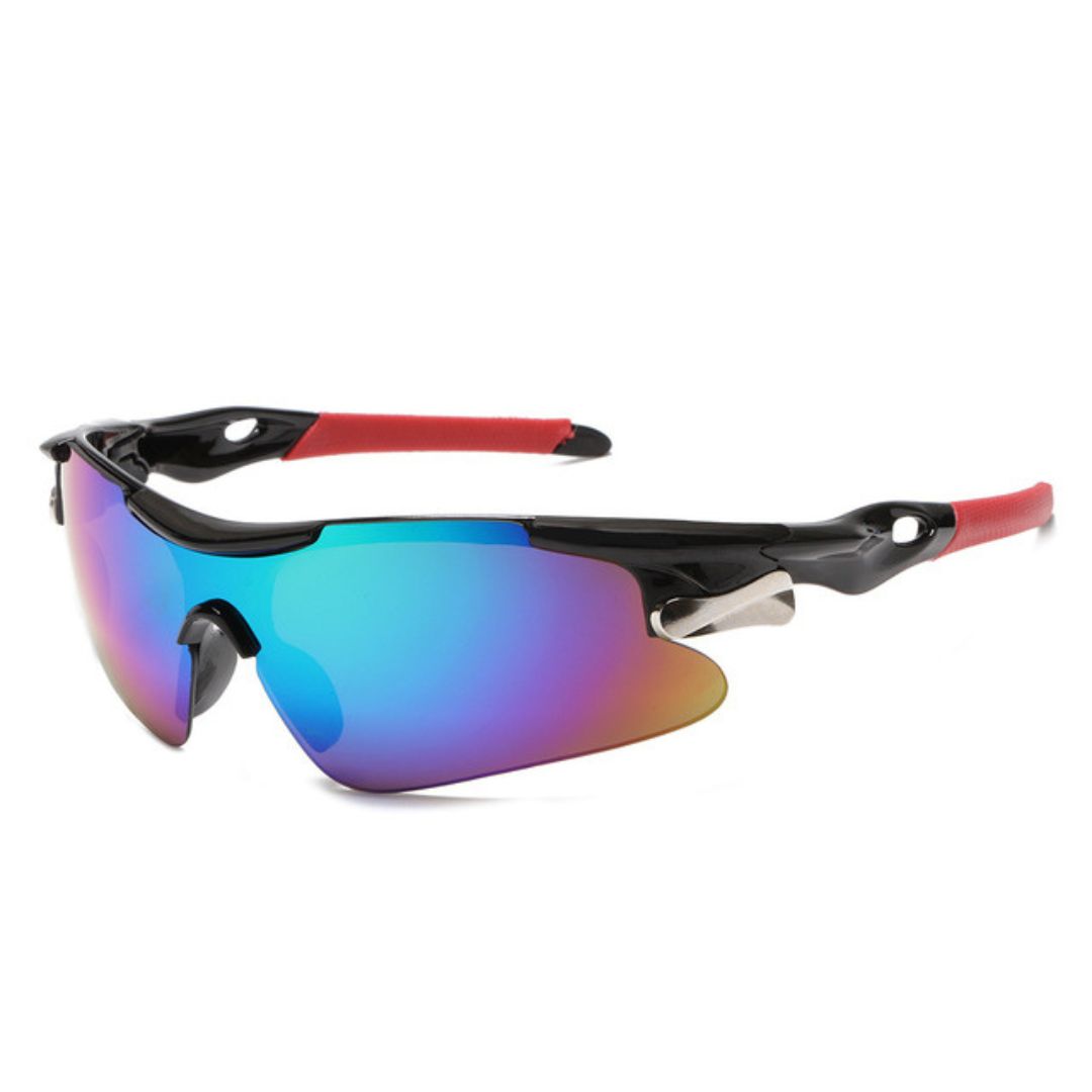 Óculos Esportivo SunRun UV400 Atletix - Preto/Vermelho