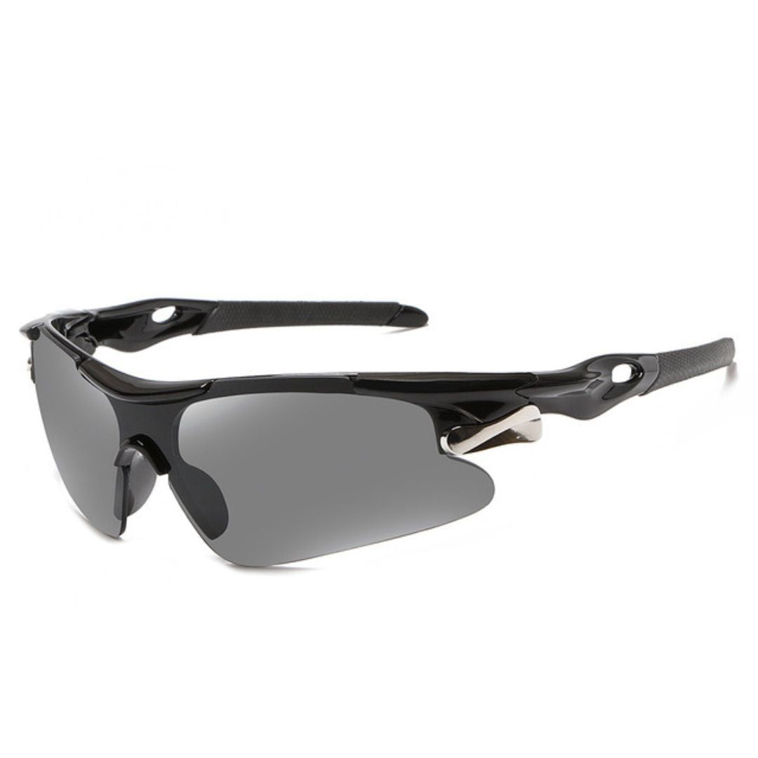Óculos Esportivo Espelhado UV400 Atletix - Preto/Fumê