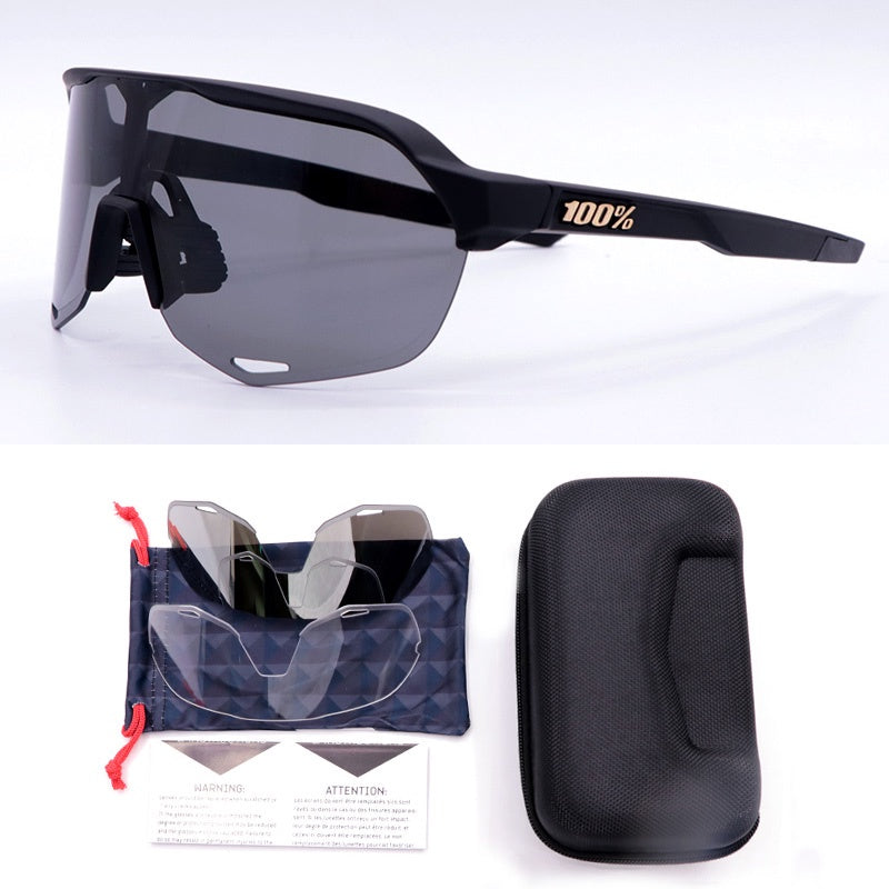 Óculos Esportivo S2 UV400 Atletix - Preto/Fumê