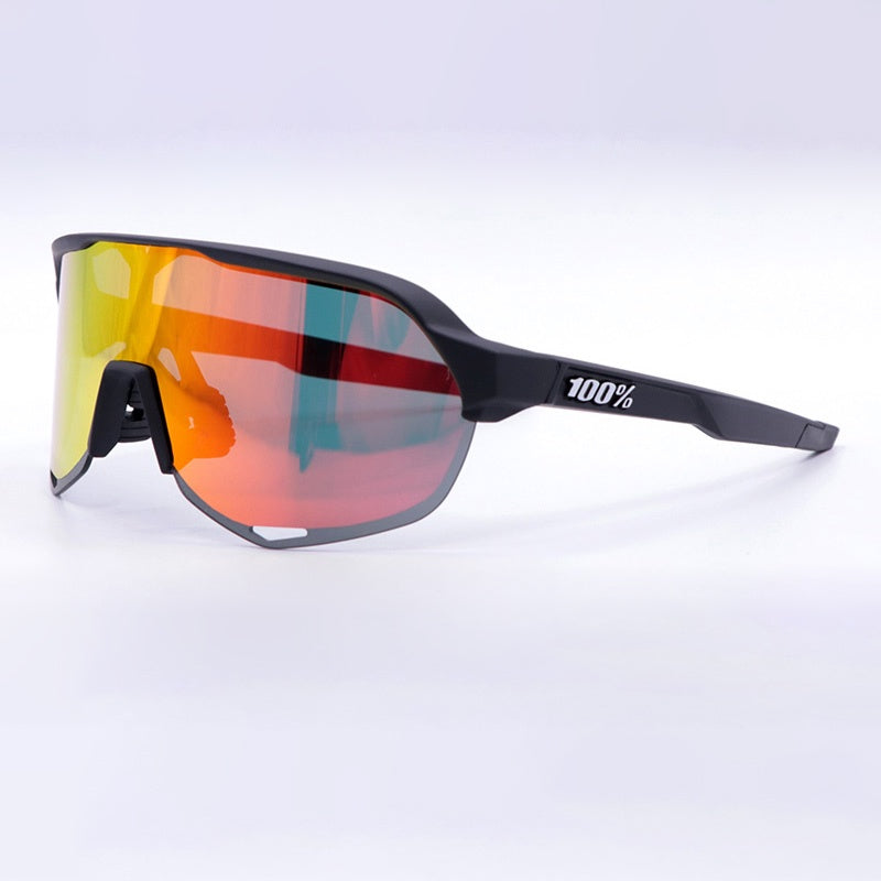 Óculos Esportivo S2 UV400 Atletix - Preto/Vermelho