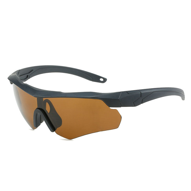 Óculos Esportivo Pesca Pro UV400 Atletix - Preto/Marrom
