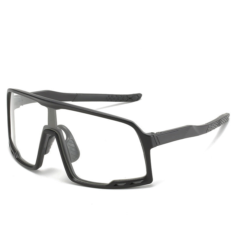 Óculos Esportivo Big Frame UV400 Atletix - Preto/Transparente