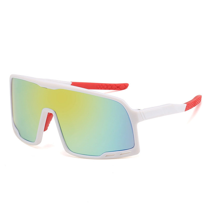 Óculos Esportivo Big Frame UV400 Atletix - Branco/Vermelho