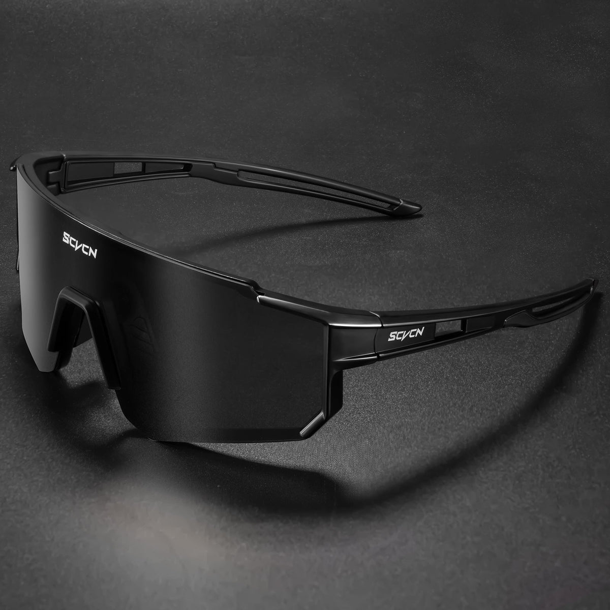 Óculos Esportivo Seven UV400 Atletix - Preto/Fumê