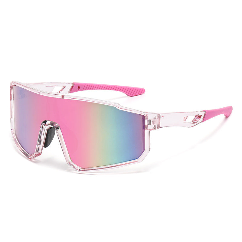 Óculos Esportivo TrailShield Max UV400 Atletix - Transparente/Rosa