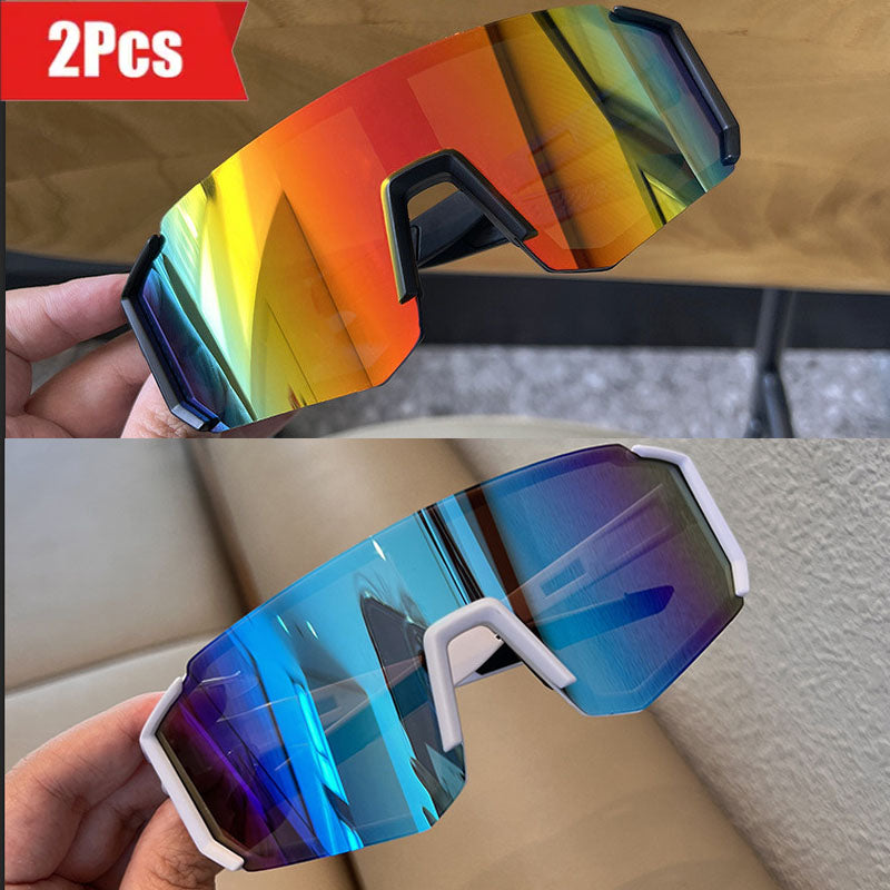 Kit 2 Óculos WindGuard Duo UV400 Atletix - Kit Laranja + Azul