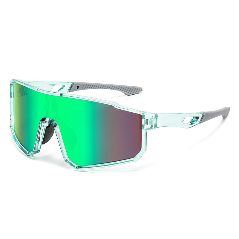 Óculos Esportivo TrailShield Max UV400 Atletix - Transparente/Verde